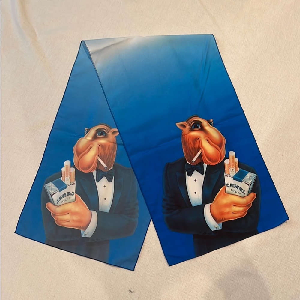 Joe Camel Vintage 80’s Silk Scarf in original box